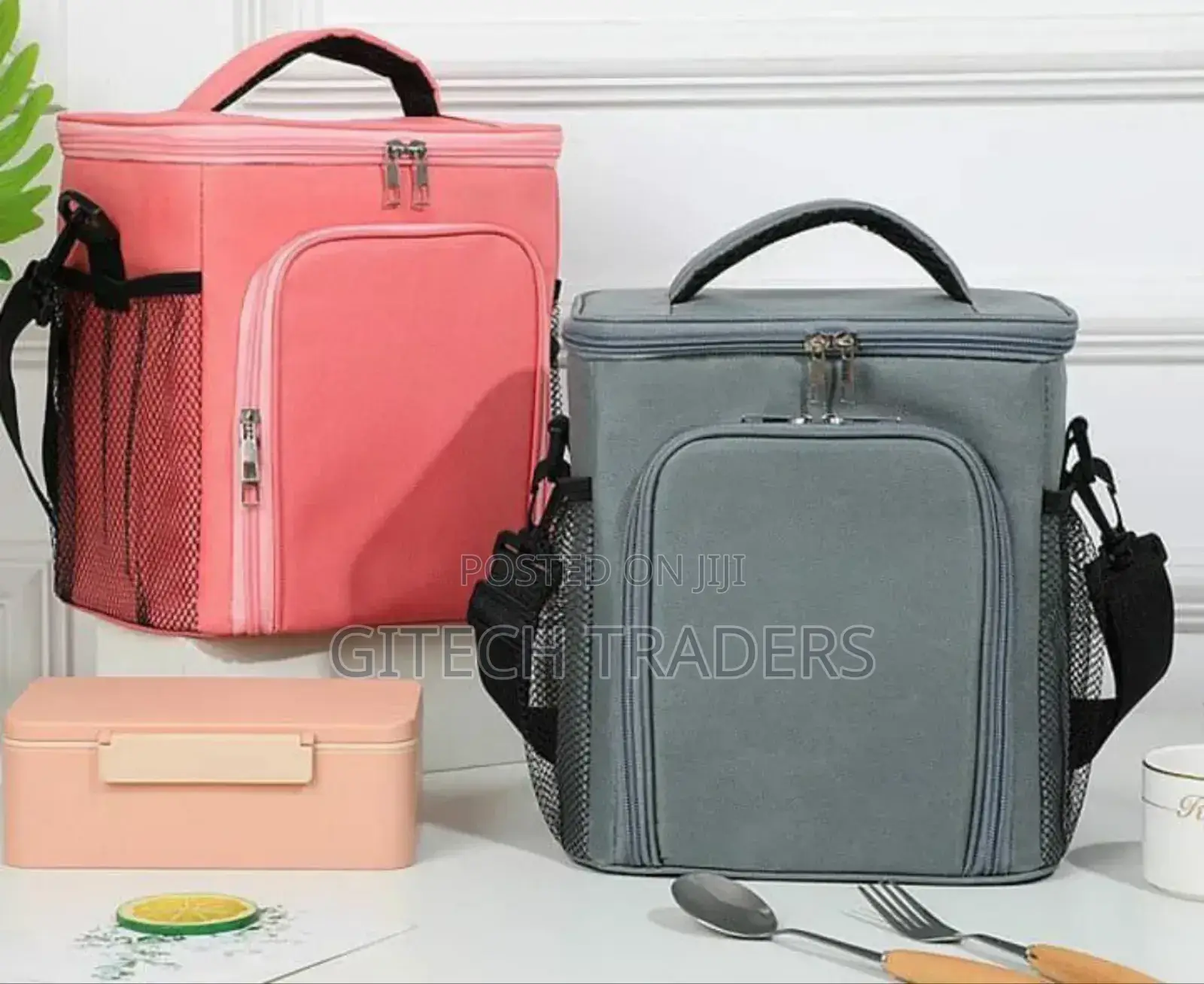 Large Capacity 2 Compartment Lunch Bag