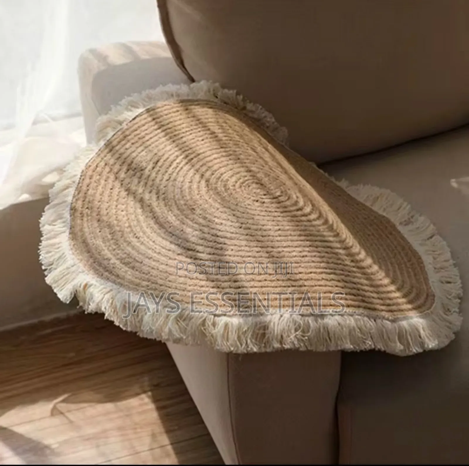 6pc Woven Table Mats With Tassels