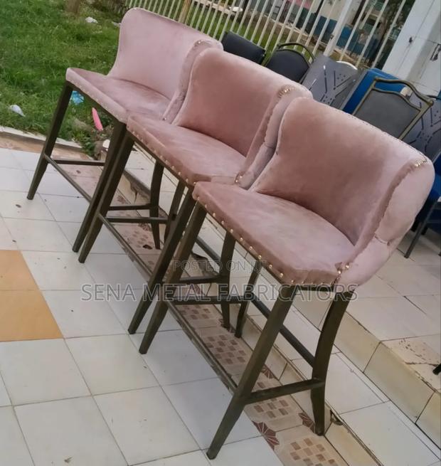 3 Counter Stools Peach Colour. - main view