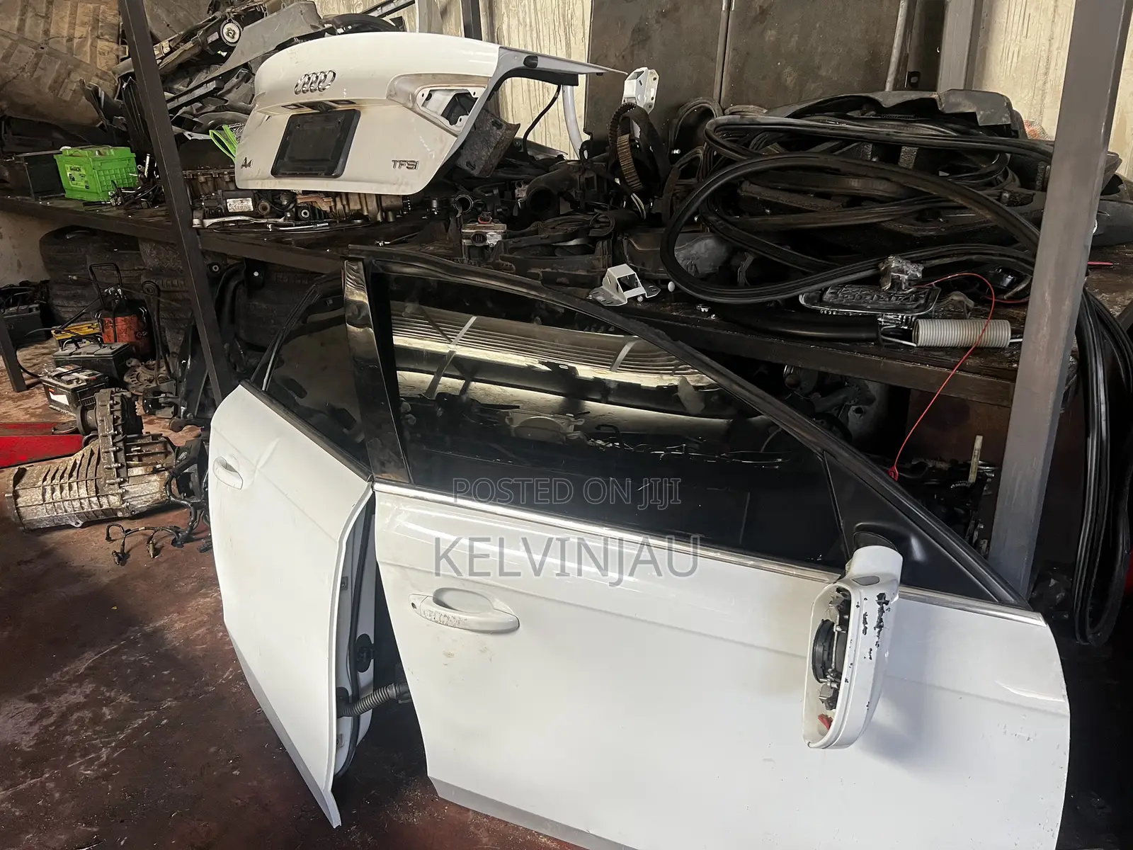 Tearing Off an Audi A4 for Parts