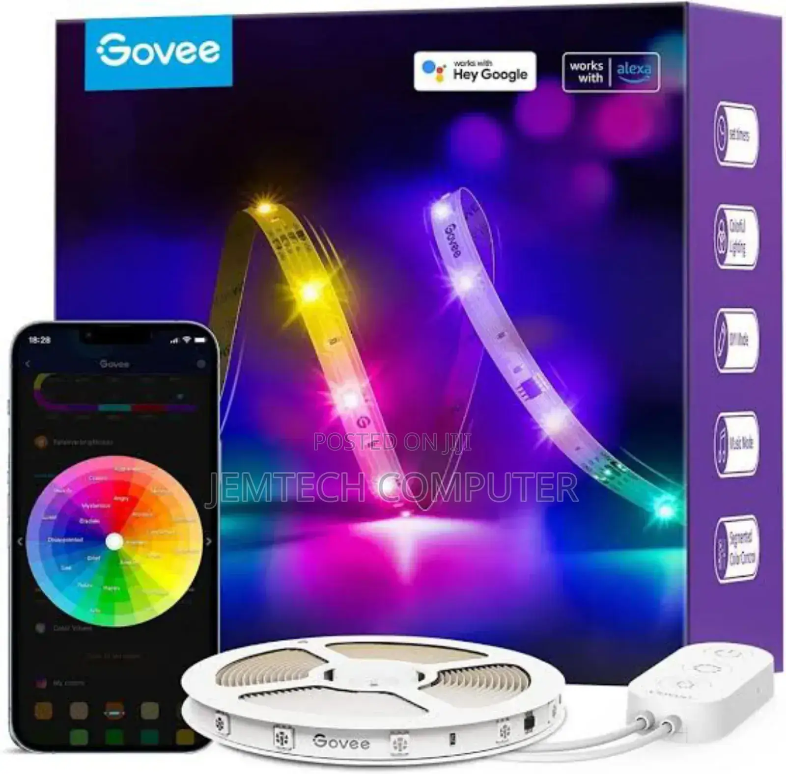 Govee Led Strip 5m Long Alexa Smart RGB Wifi Led Strip