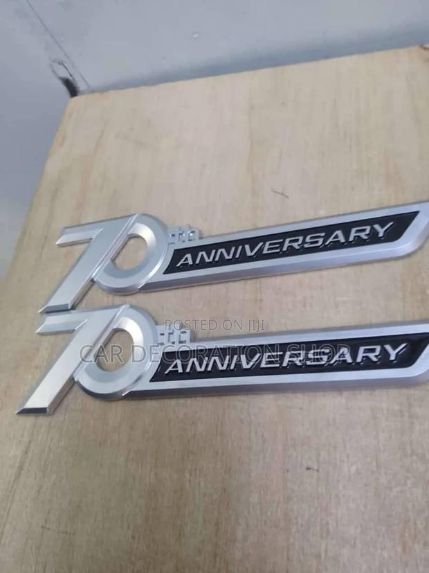 70th Anniversary Prado Decal Badge Sold Per Pc