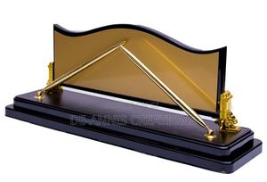 Customized Golden Desk Organizer - main view