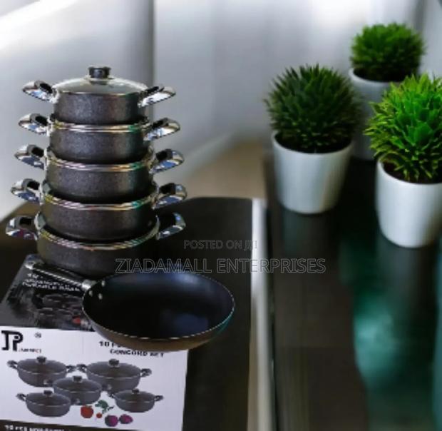 Jamespot 10pc Non-Stick Cookware: Concord Set, Heavy Granite - main view