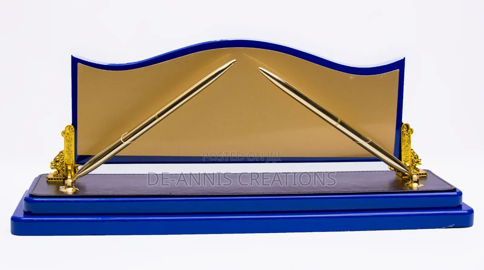 Blue Golden Executive Desk Organizer