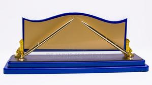 Blue Golden Executive Desk Organizer - main view
