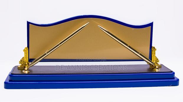 Blue Golden Executive Desk Organizer