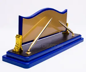 Blue Golden Executive Desk Organizer