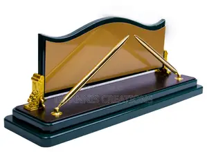 Executive Green/Gold Desk Organizer