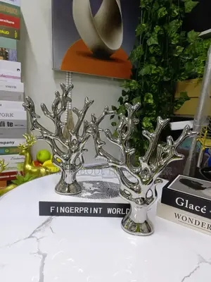Silver Tree Sculpture Decor Piece
