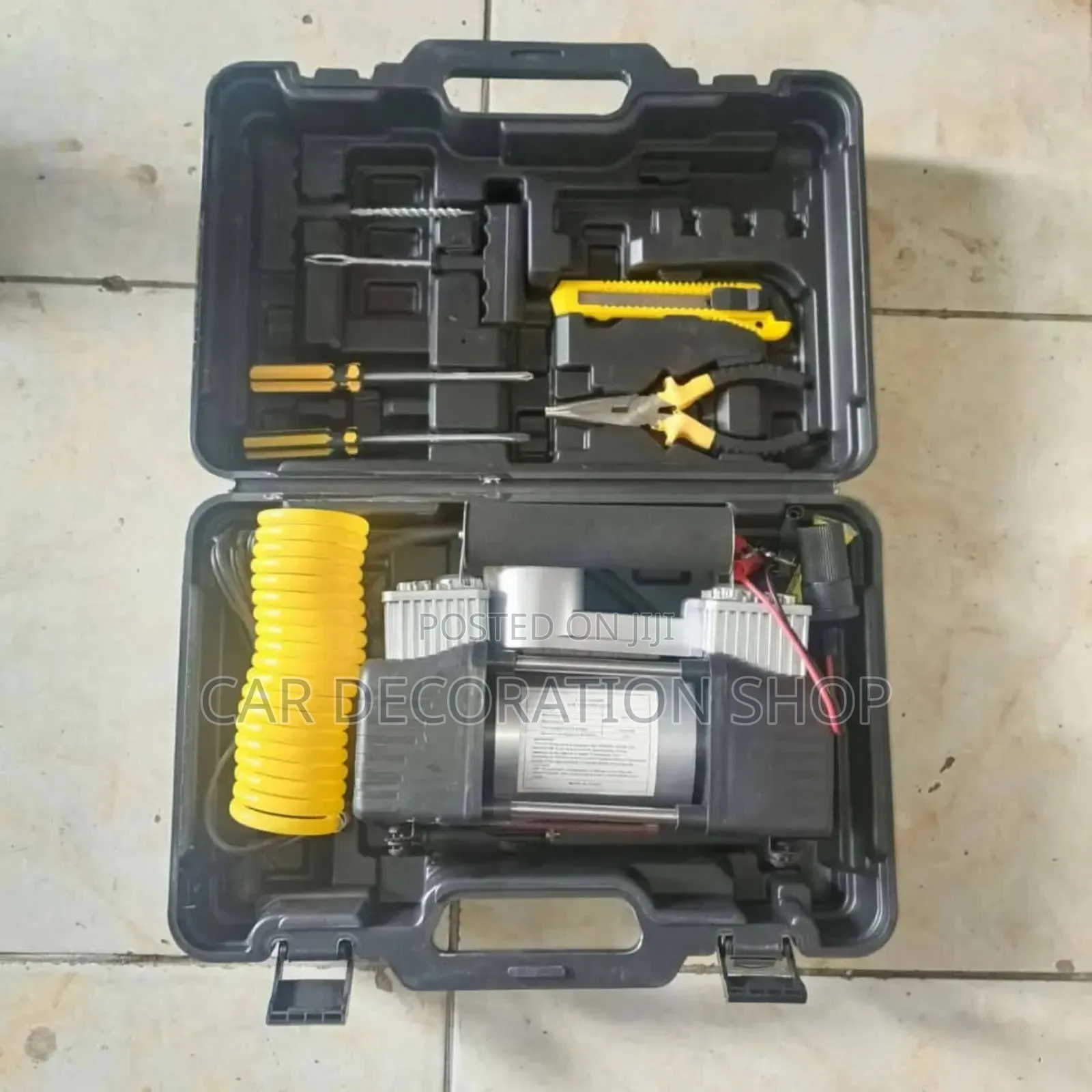 12v Dual Emergency Compressor With Tool Kit