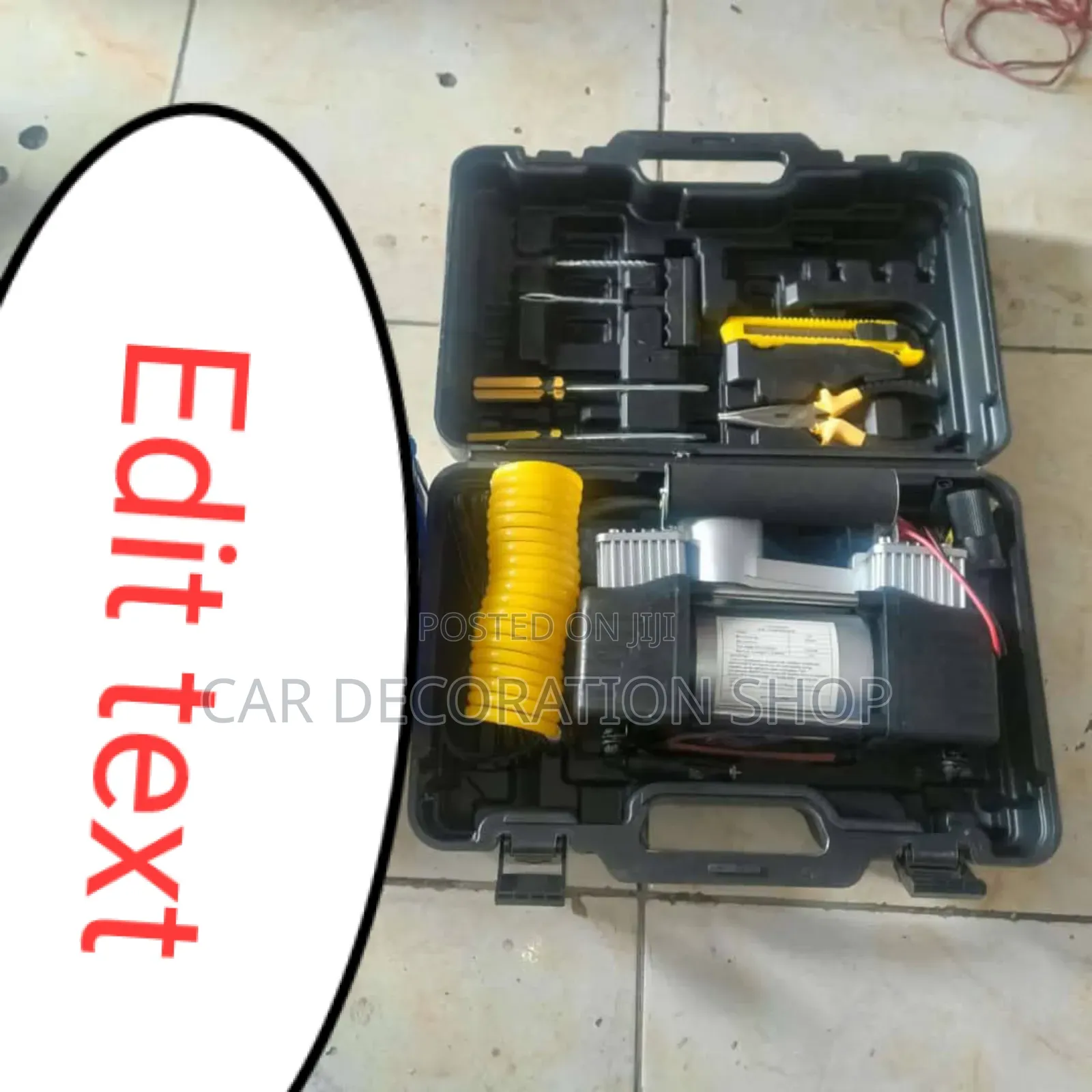 Portable Car Tire Repair Kit With Tire Inflator