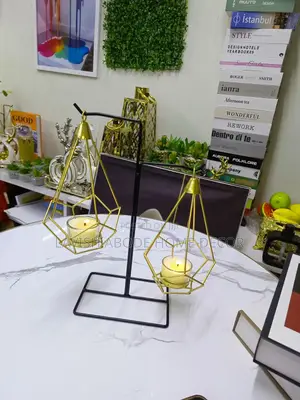 Weigh Balance Candle Holder - Black Gold
