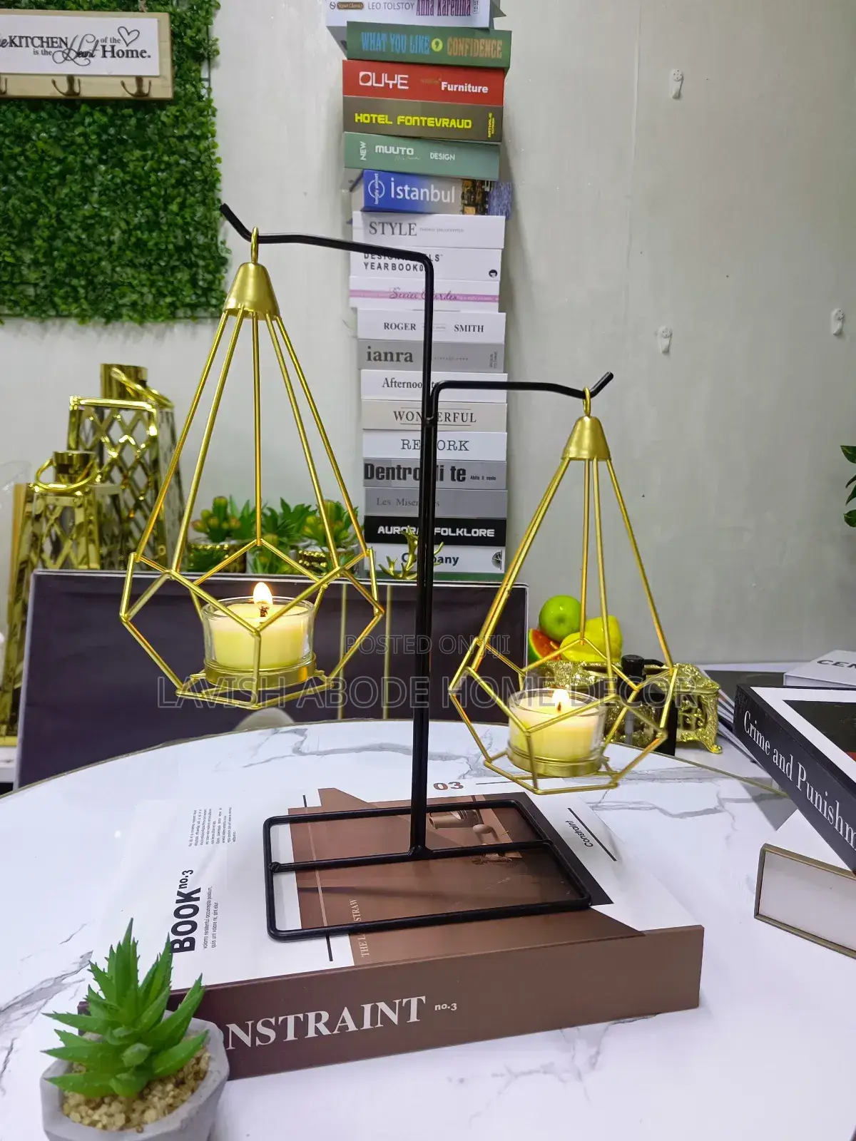 Weigh Balance Decor - Candle Holder