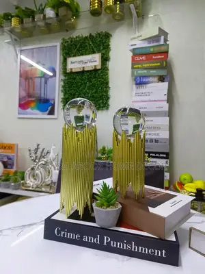 Tall Crystal Ball Metallic Decor