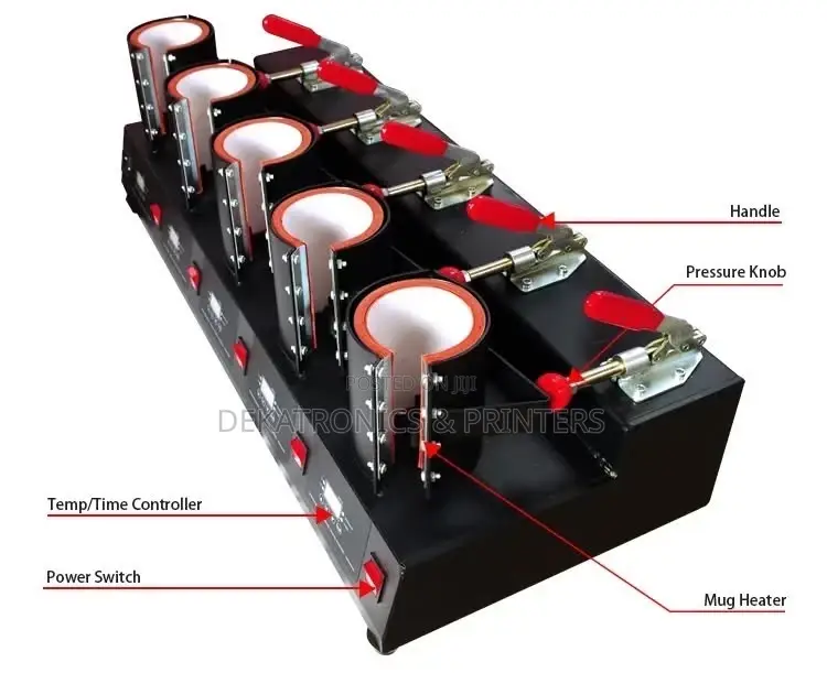5 Mug Heat Press Machine