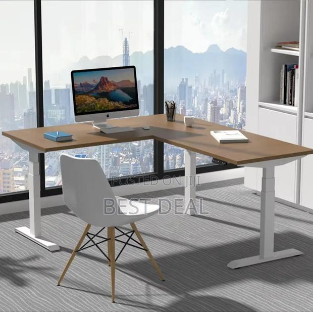 L Shape Electric Ergonomic Height Adjustable Desk - main view