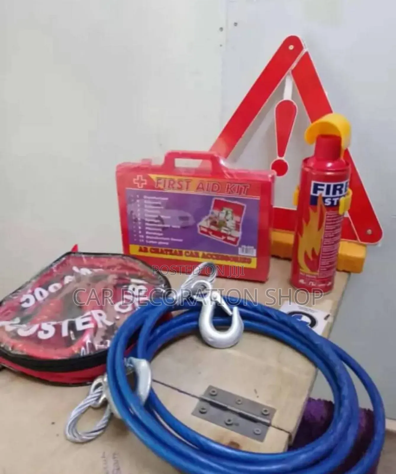 5in1 Car Road Life Saver Safety Kit With Stainless Tow Rope