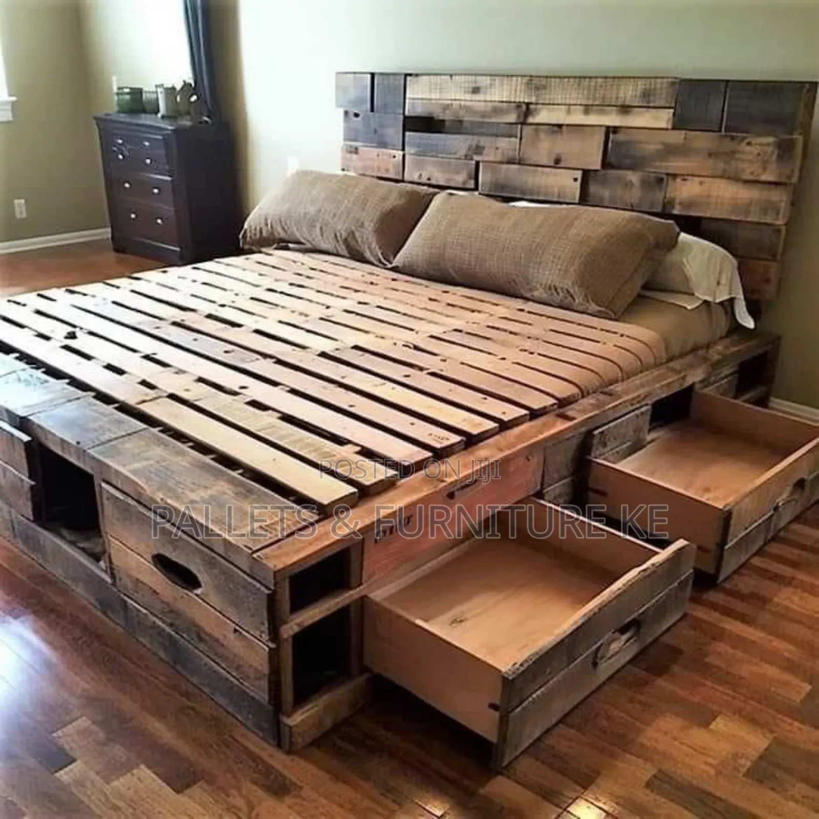 Platform Storage Bed/Drawer Bed&65