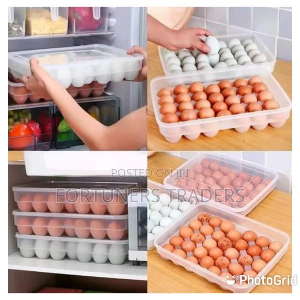 *34pc Egg Tray With Lid