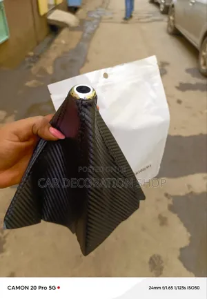 Carbon Fiber Pattern PVC Leather Gear Shift Knob