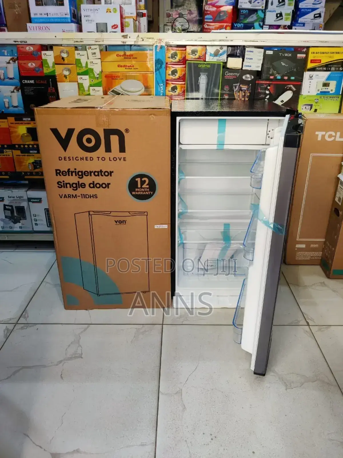 *Von Fridge 90l Single Door