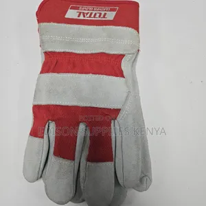 Total Leather Working Gloves Heavy Duty Gardening Gloves