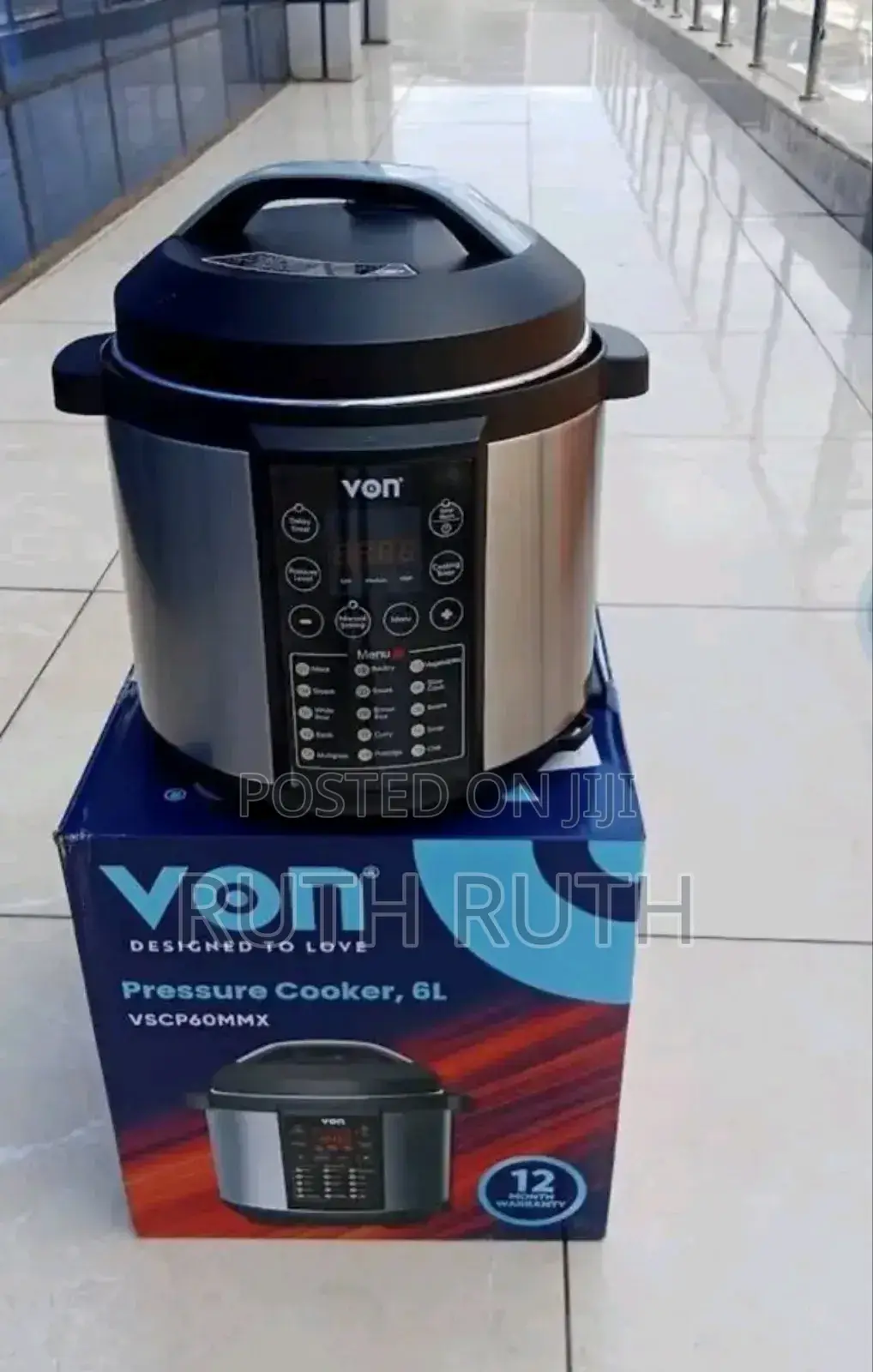 Von Pressure Cooker Vscp60mmx Available*