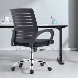 Office Chairs: Strong Mesh Mid Back Steel Office Chair