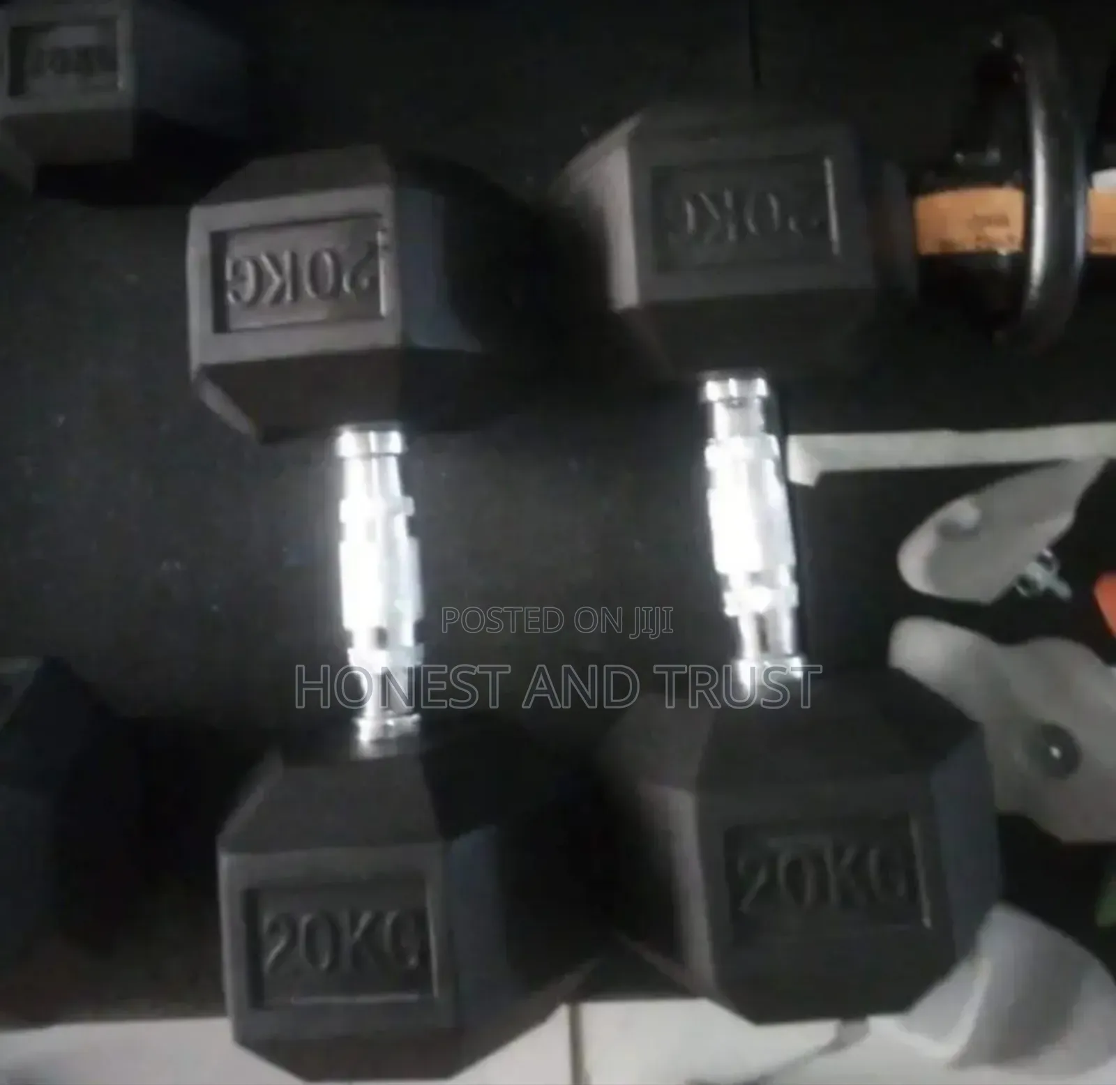 High Quality 20kg Hexagonal Dumpbell