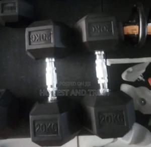 High Quality 20kg Hexagonal Dumpbell - thumbnail 2