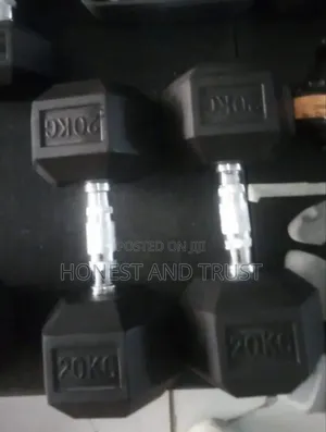 Brand New 20kg Hexagonal Dumbbells