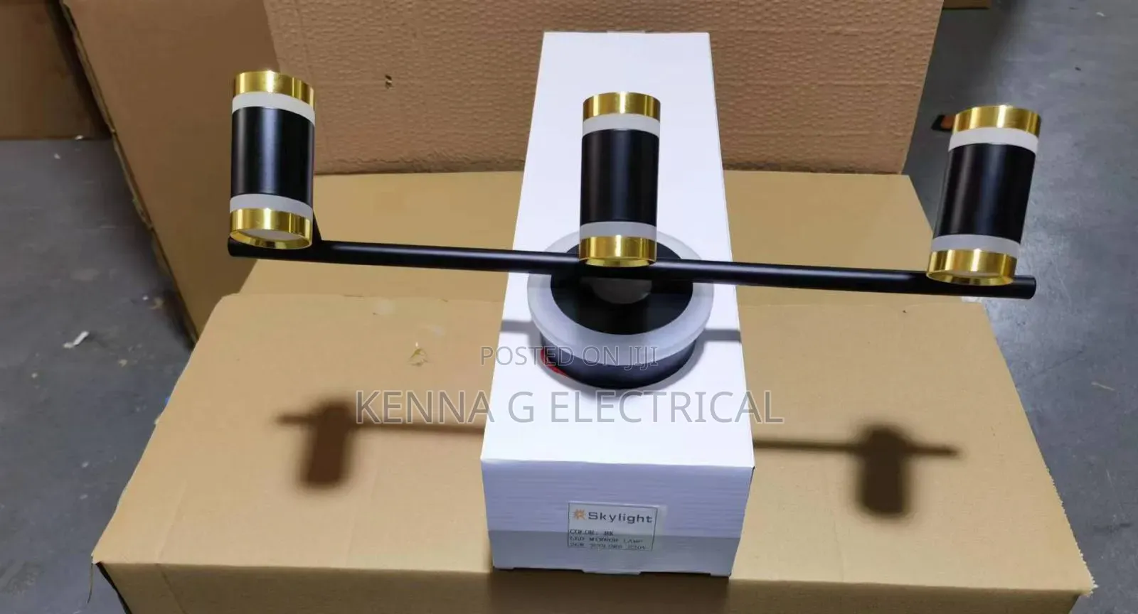 Room Makeup Led Mirror Light 3 Heads Spotlight