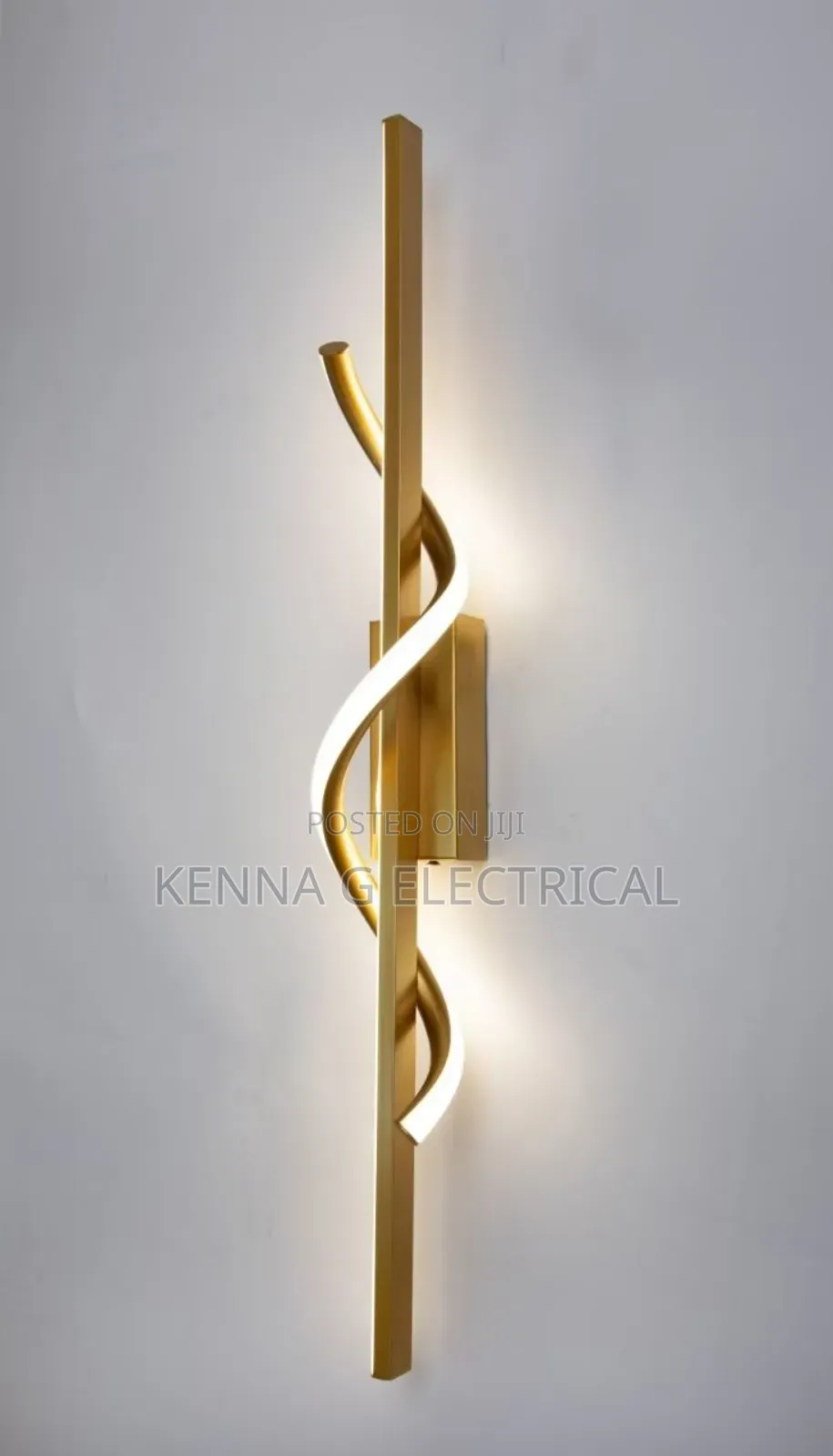 Warm Gold Led Light Long Living Room Background Wall Lamp