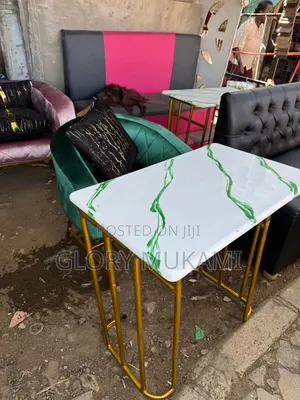 Green Marble Manicure Table And Manicure Green Chair