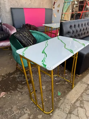 Green Marble Manicure Table And Manicure Green Chair