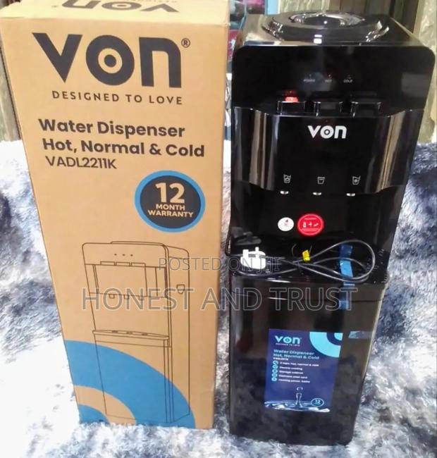 Von 3 Tap Hot Cold Normal Top Load Dispenser
