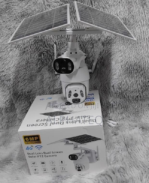 6mp Dual Solar Panel CCTV Camera 4g Sim-Card Ubox Dual Cam