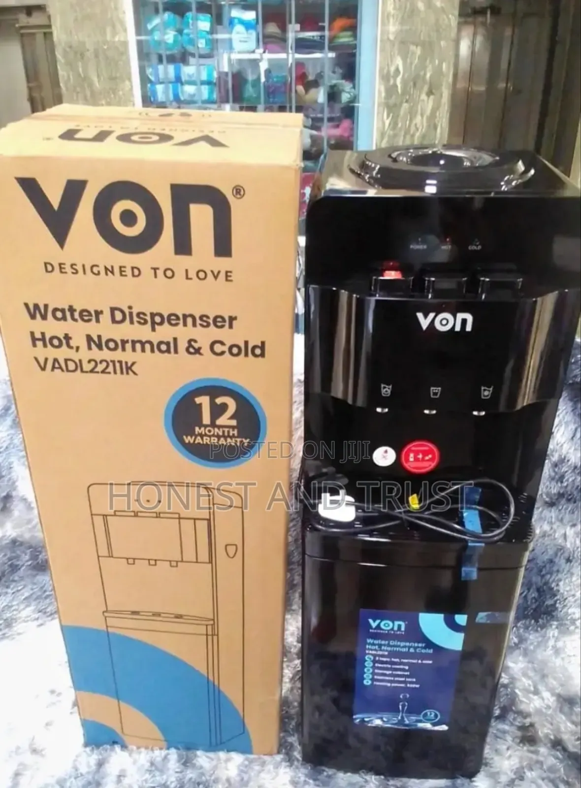 Von Water Dispenser: Enjoy Hot, Cold, Normal Water