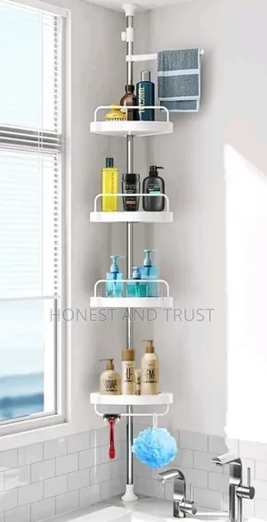 4 Tier Adjustable Multi-Corner Shelf Organiser W1n7