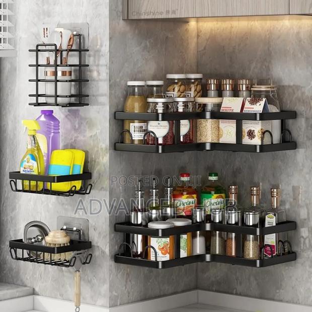 5pcs Set Trisngular Shower Caddy Shelf Multipurpose - thumbnail 5