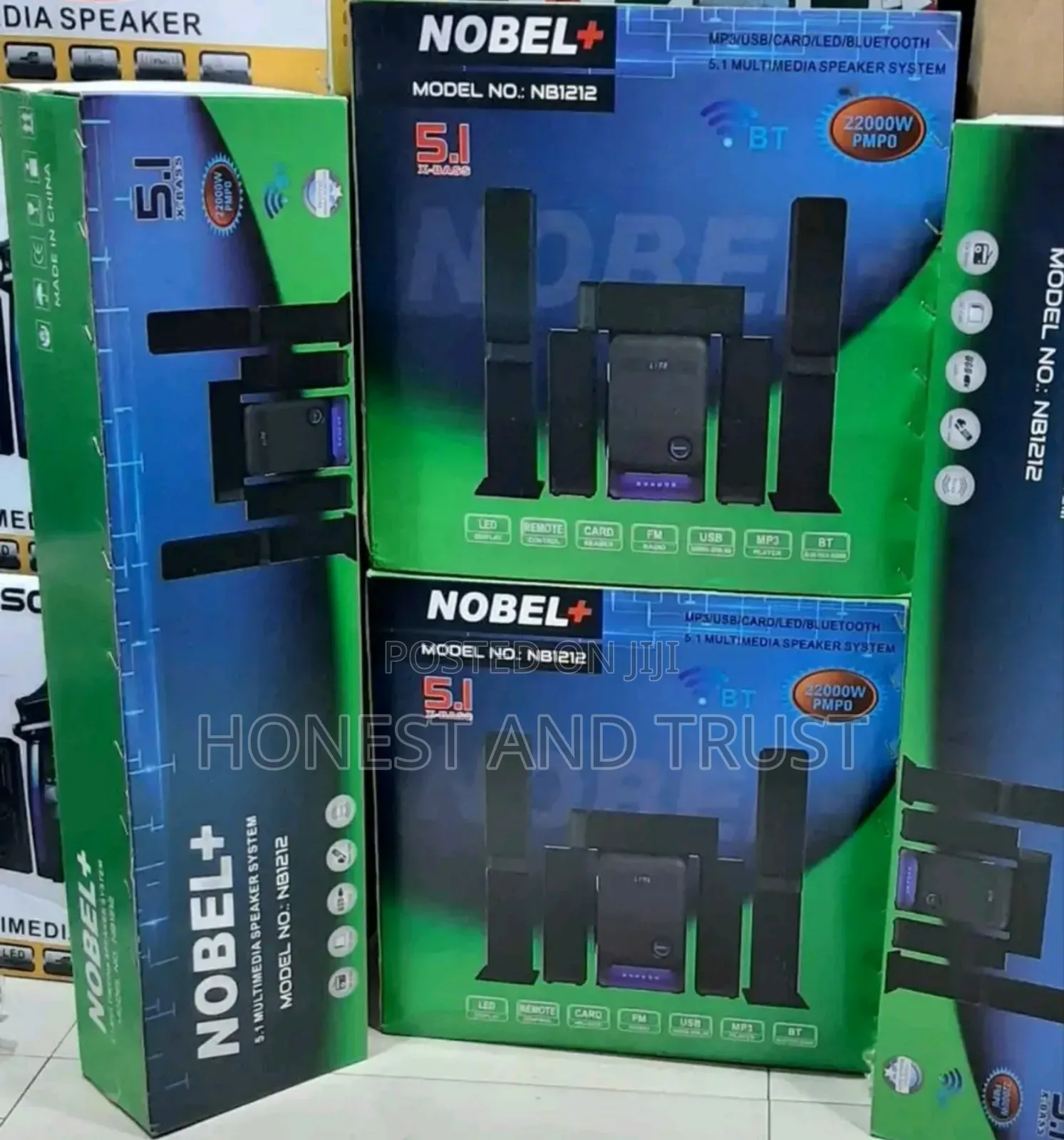 Nobel 5.1ch! Nobel Nb 1211/1212 Tall Boys Speaker System