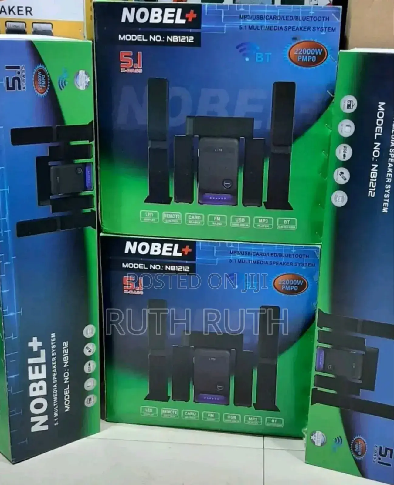 Nobel Nb:1211 5.1ch 22000 Watts Multimedia Speaker System