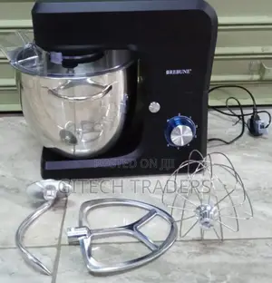 7 L Mixer Silver and Black