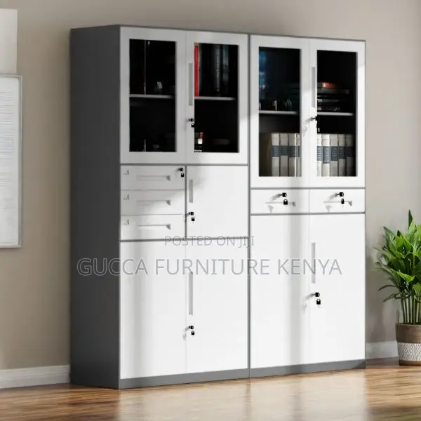 Cabinets: 2-Door Assembled Office Storage Unit With Safe
