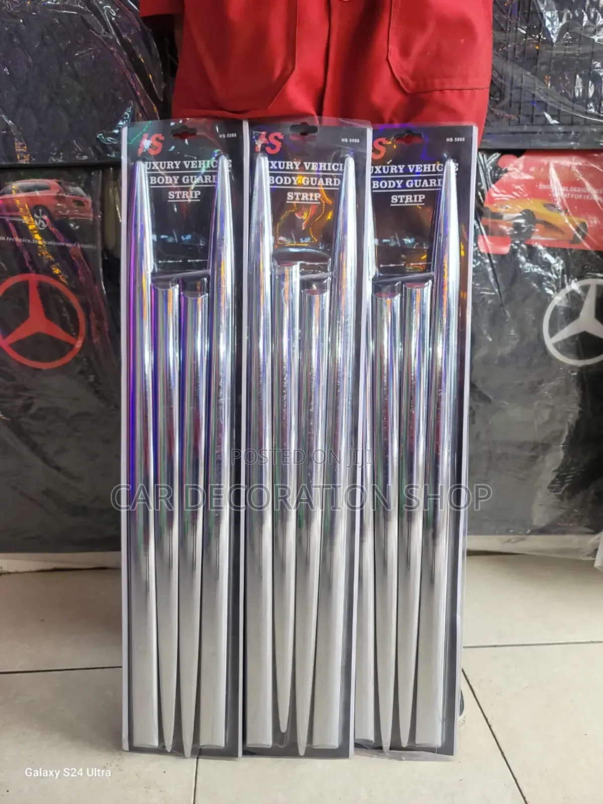Universal Car Door Side Beading/Moulding Chrome