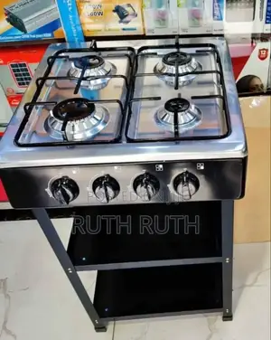 Standing Cooker With Shelf 4 Burner