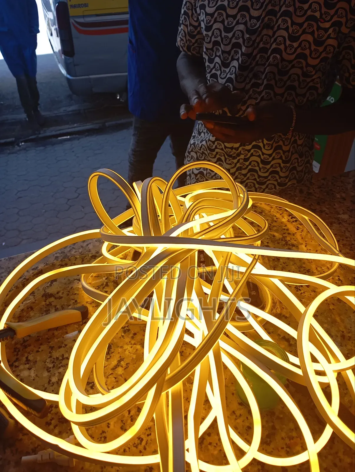 Led Neon Light Strip Gold Flexible Neon Led Strip Lights