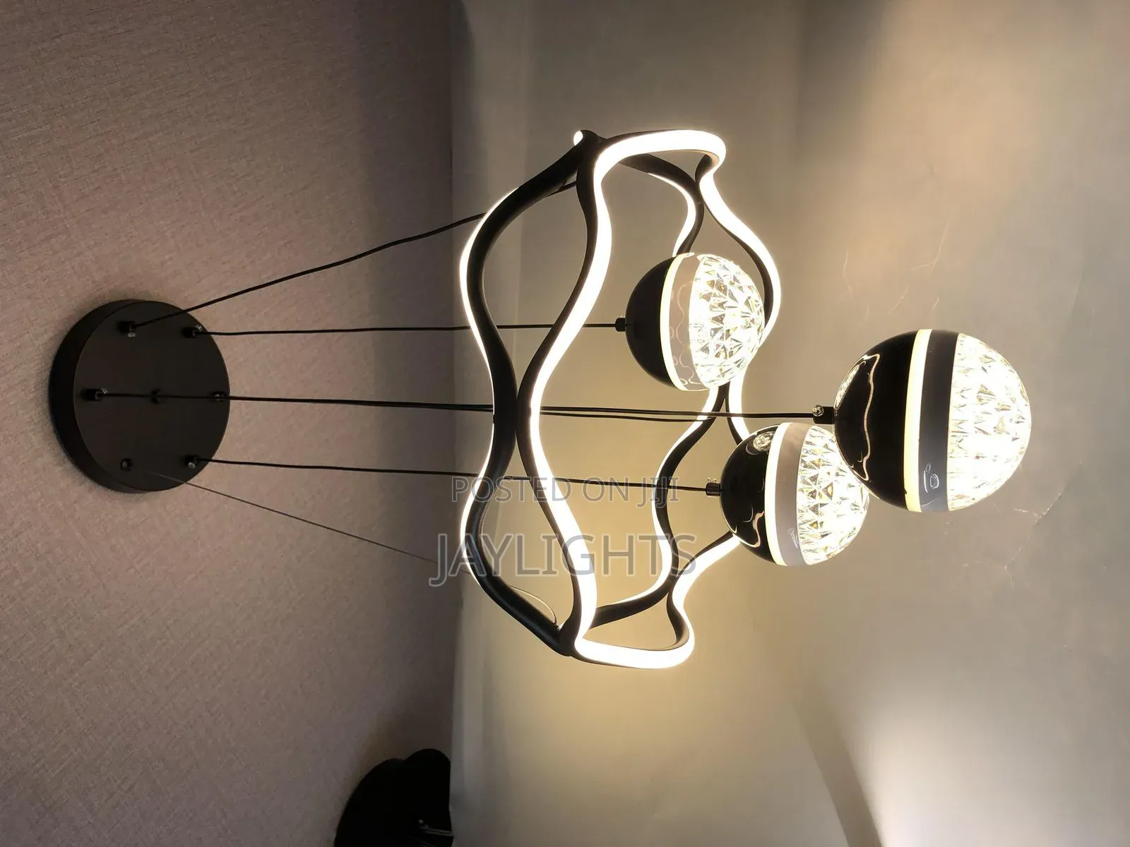 Three Ring High-Top Hanging Pendant Lights Smooth Lines