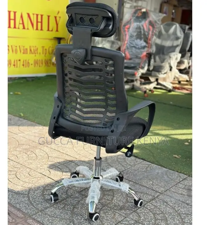 Office Chairs: Office Large Headrest Fishbone Swivel Chair